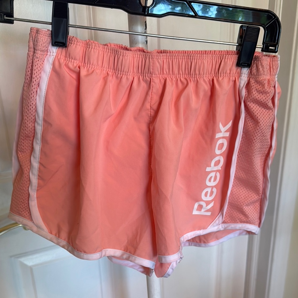 Reebok Pink Athletic Shorts with Elastic Waistband
